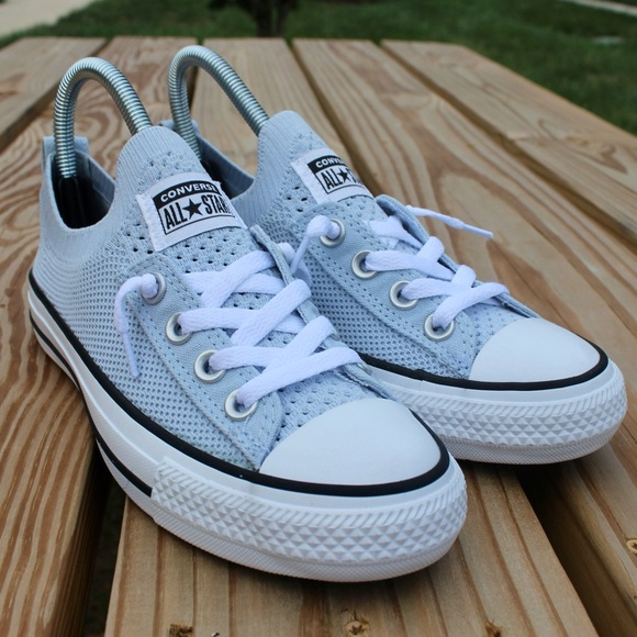 Converse Chuck Taylor Women's Blue All Star Shoreline Knit Sneaker Sz 5 - Picture 1 of 8